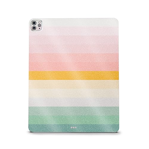 Image of MightySkins Carbon Fiber Skin Compatible With Apple iPad Pro 12.9 inch M2 6th Gen (2022) Full Wrap Kit - Horizon Stripes | Protective Durable Textured Carbon Fiber Finish | Easy To Apply | Made in the USA