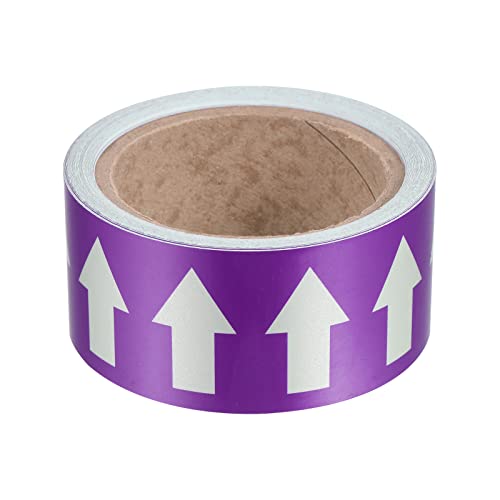Ruban de marquage tuyau violet et blanc PATIKIL en polyéthylène réfléchissant 20m