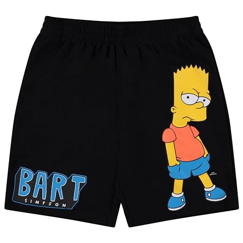 Image of The Simpsons Boy's Bart T-Shirt and Shorts Bundle Clothing Set- Little and Big Boys Bart Simpson Sizes 4-20