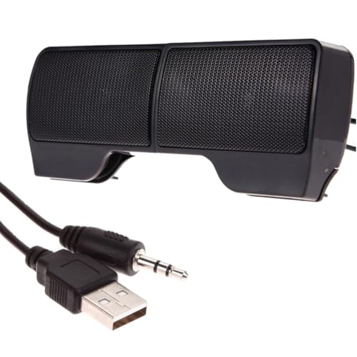 Operitacx USB Clip Speaker for Computer Monitor Portable External Speaker for Home Office Easy Installation High Performance Reliable Sound Quality Compatible with Desktops Tablets