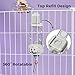 Vannon Small Animal Water Dispenser for Cage, 30oz Auto Feeding Crate Water Bottle for Rabbit, Chinchilla, Ferret, Guinea Pig, Squirrel, Hedgehog, Pet Nozzle Diameter: 10mm, BPA Free, Grey