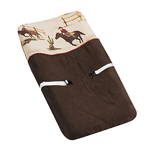 Image of Wild West Cowboy Western Horse Baby Boys Changing Pad Cover by Sweet Jojo Designs