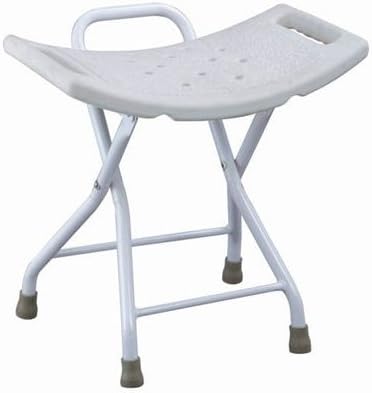 MedMobile Folding Shower Chair with Handles and Drainage Holes