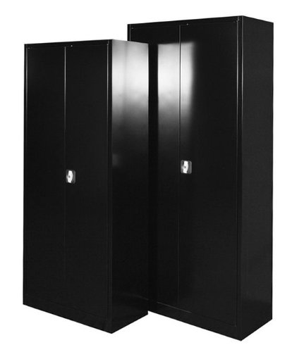 Set Angebot 2X Flügeltürenschränke komplett montiert 1x 195x92x42cm und 1x 180x80x38cm je Schrank mit 4 Fachböden Metallschrank abschließbar Lagerschrank Aktenschrank