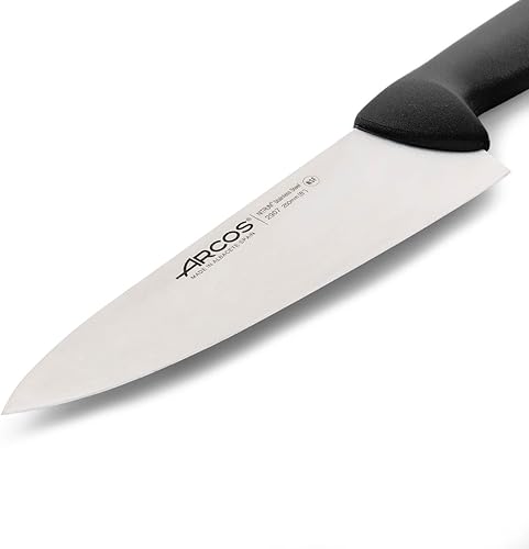 Miniatura 9 de Arcos Cuchillo de chef de acero inoxidable de 10 pulgadas. Cuchillo de cocina profesional multiusos para cortar y limpiar verduras. Mango ergonómico