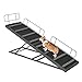 HOOBRO Dog Ramp for Bed, 63 Inch Long Dog Ramp for Couch and Bed, Pet Ramp with Non-Slip Mat and Safety Side Rails, 4 Height Adjustable up to 33 inch, for Small/Large/Old Dogs, Black BK16PT03