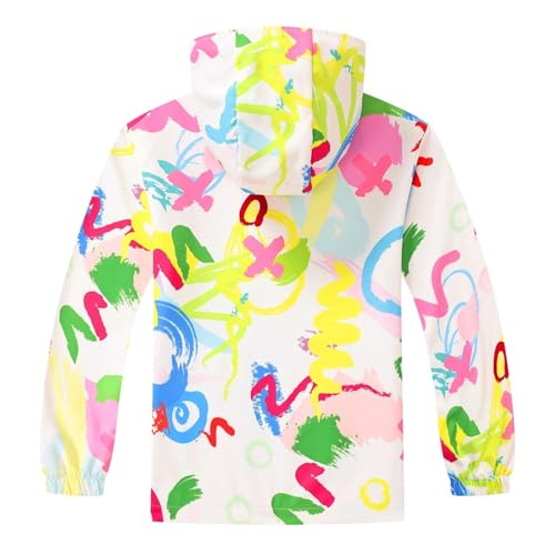 Boys Lightweight Rain Jackets Girls Waterproof Raincoats Hooded Windbreaker2