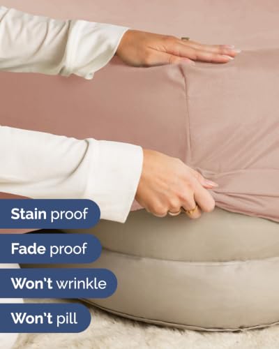 Image of Extra Deep Flex Top Split Head King Fitted Sheet - Hotel Luxury Single Fitted Sheet Only - Easily Fits 18 inch to 24 inch Mattress - Ultra Soft, Wrinkle Free w /Extra Deep Pockets - Mauve