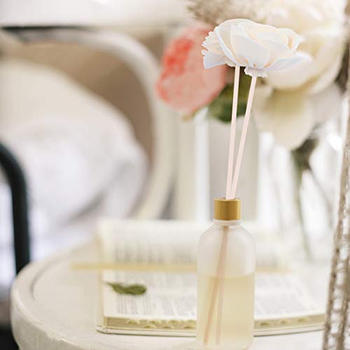 EXCEART Casa Flor Varas Difusor de Aroma de Óleo Difusor de Fragrância Natural Flor 2PCS (Bege)