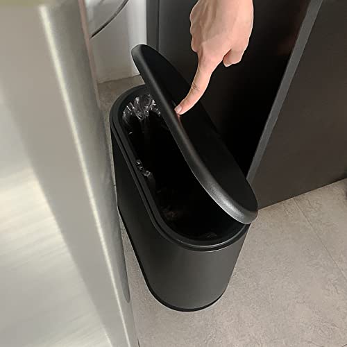 PENGKE Caneca de Basura Plástica Slim 2.7 Galones Negra miniatura 5