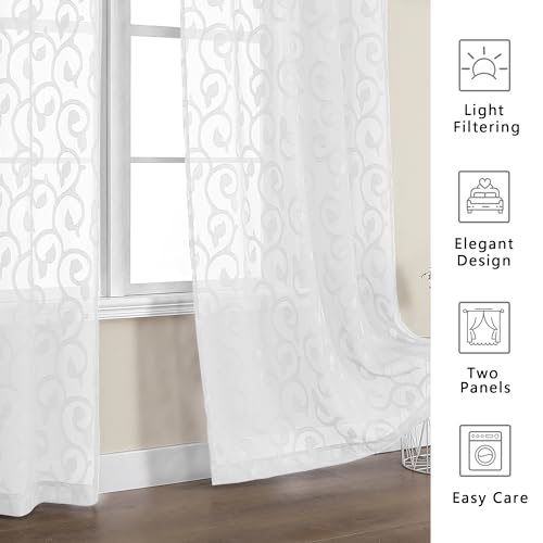 Cortinas, Home tela traslucida Marca OWENIE (3)