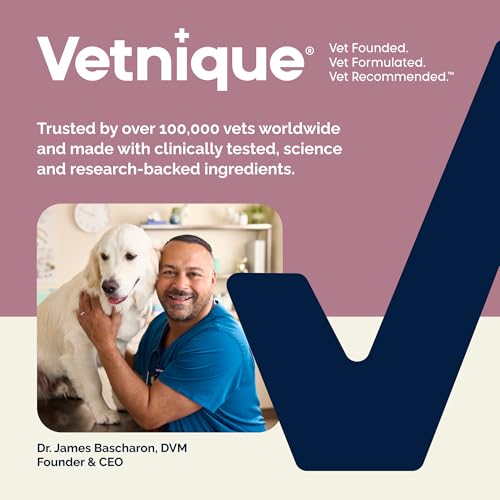 VETNIQUE LABS Oticbliss Advanced Reinigungstücher für Hunde, Katzen und Haustiere gegen Geruch, Schmutz und Wachs, mit beruhigender Aloe Vera und Vitamin E, reinigt das Ohr