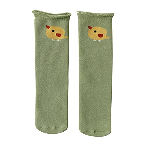 EnJoCho 1-8 Years Girls Knee High Socks Dress Stocking Tall Socks Cotton Cartoon Toddler Baby Kids Girls Boys Knee Socks (D, One Size)