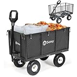 Sekey Bollerwagen Gartenwagen Titan – ECHT 500 KG Belastbar, 3-in...