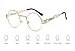 GAMT Retro Metal Hipster Steampunk Round Style Coating Mirrored Sunglasses (Transparent, 51)