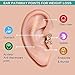 3Pairs Atheniz Magnetology Lymphvity Germanium Earrings Zunis Acupressure Sl-imming Earrings Non Piercing Acupressure Earrings for Weight Loss Ear Cuff Clip for Women Men