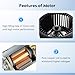 Front HVAC Heater Blower Motor Assembly for Ford Focus 2000-2007 & Ford Transit Connect 2010-2013, Replaces for 700105 YS4Z19805AB
