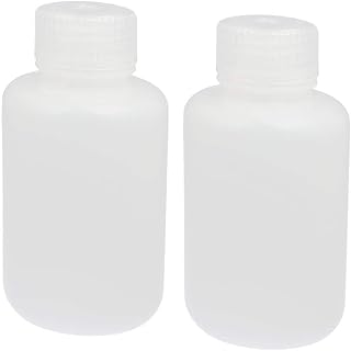Lon0167 New 2 Pcs Featured 100ml HDPE Plastic reliable efficacy Screw Cap Laboratory Reagent Storage Bottle White(id:71d ae 12 3e8)