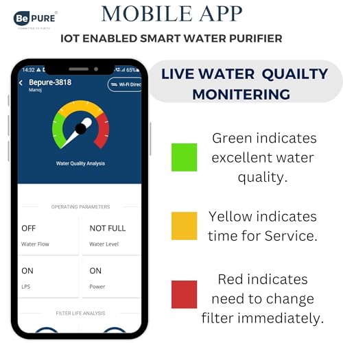 Image of Bepure Luxe Hot and Normal IOT App enabled SMART Water Purifier 7L RO+UV+UF+TDS+Copper Alkaline with Hot Water Function| 8 Stage Water Purification| Hot Water Purifier| Works Up to 3000 ppm TDS