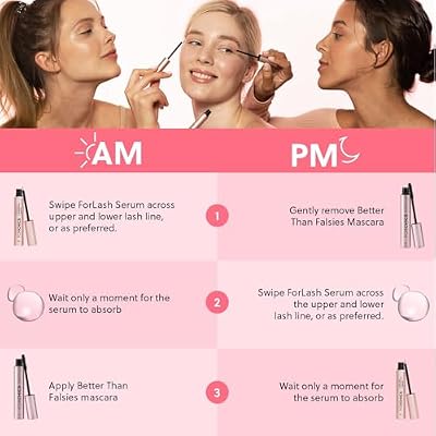 ForChics Lash Growth and Volume Duo - Growth Serum + Nourishing Mascara | 24/7 Lash Transformation System - Prostaglandin-Free, Hormone-Free - Instant Volume + Long-Term Growth