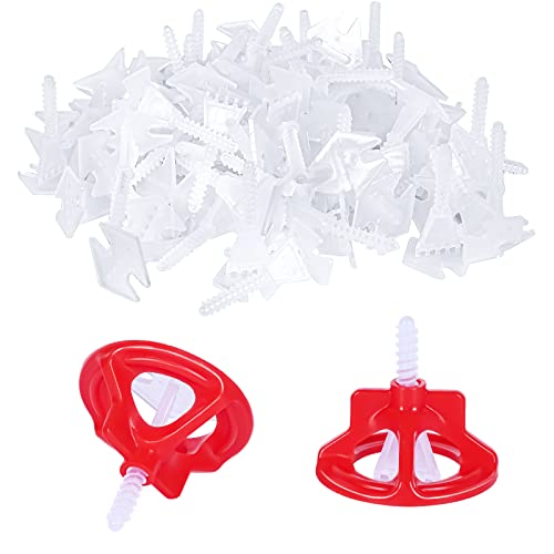 500base Professional Tile Leveling System KitAnti-Loosening Spacers/Wall Bathroom Tiling - 1/8 Precision Alignment & Grout Spacing Tools (3mm(500base)