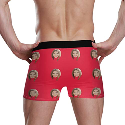 Custom Men's Print Boxer Briefs with Photo Face,Personalized Underwear for Men Women, Great Gift3