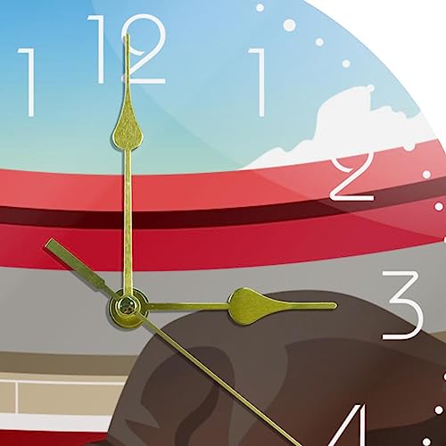 Horloge murale acrylique pour cuisine et chambre à coucher calme