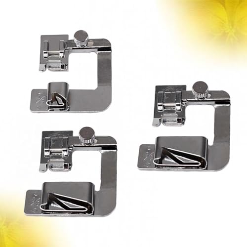 Set de 3 Pies para Máquina de Coser Rolled Hemmer Plateados miniatura 4
