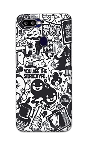 Image of Printed Hard Back Cover Case for Oppo F9 | Oppo F9 Pro | Realme U1 Back Cover (Mixed Cartoon) -702