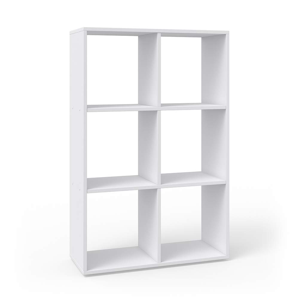 Vicco Raumteiler Karree, Weiß, 72 x 107.8 cm, geeignet zur Aufbewahrung und Trennung von Wohnbereichen