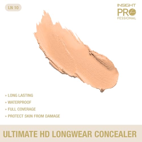 Image of INSIGHT Professional Ultimate HD Longwear Concealer 10 g - Shade LN10 | Ultra-Pigmented Creamy Formula, Full Coverage, Waterproof & Sweat-Resistant