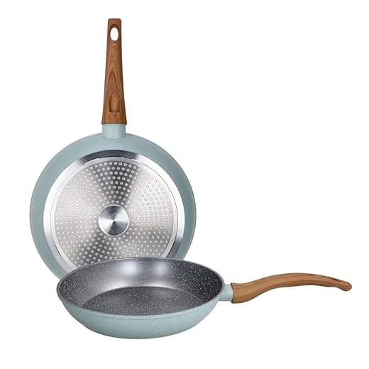 Tognana Pepper Bamboo, set 2 padelle 24/28 cm, alluminio stampato, alluminio forgiato, alluminio in fusione, verde