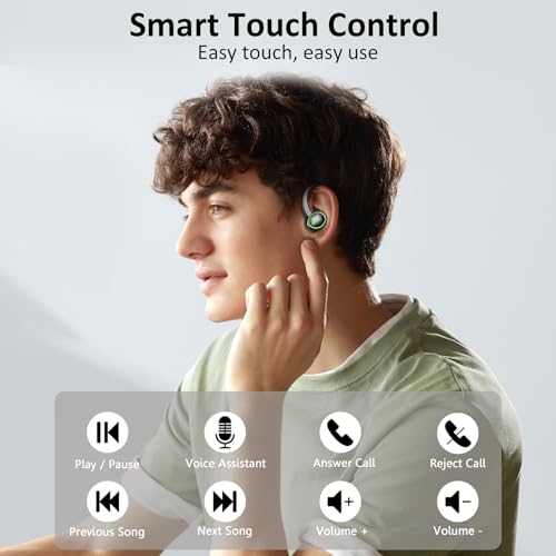 Matast C16B Wireless Earbuds Sports, Bluetooth Headphones 5.3, 50H Playback Over-Ear Buds thumb #6
