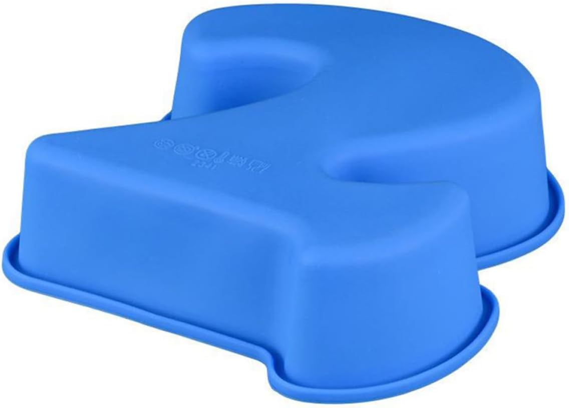 VALICLUD Silicone Number 2 Cake Mold for Baking, Easy Release Green