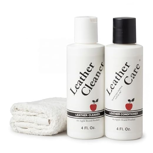 Apple Brand Leather Cleaner & Conditioner Kit - for Use On Leather Purses, Handbags, Shoes, Boots & Accessories - Safe On Colored and Natural Leather