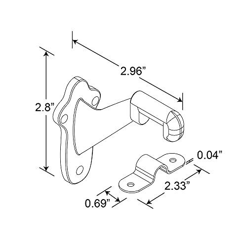 Prime-Line MP11231-1 Staircase Handrail Support Bracket thumb #1