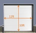 2" or 3" Lg Brush Seal Kit for Roll-up Door, Sectional Steel Door, Commercial Door, High Speed Fabric Door (2" Brush for 12' x 10' Door)