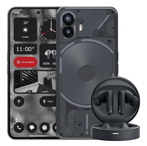 Nothing Phone (2): 512GB+12GB RAM,cámara Doble 50MP, LTPO OLED 6,7″,batería 4700 mAh -Gris Oscuro + CMF by Buds Pro Auriculares inalámbricos,45 dB ANC,hasta 39 Horas de batería-Gris Oscuro