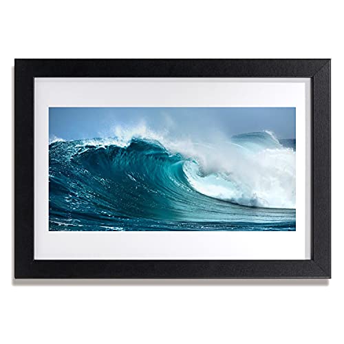Image murale salon affiche encadrée vagues paysages 30x20