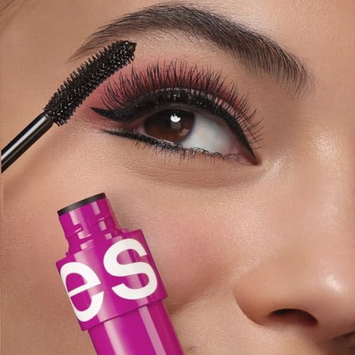 Esika Pro Mega Full-Size Waterproof Mascara for Visibly Longer and Lighter Eyelashes, Color: Black 8g