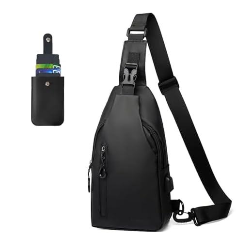 FCXQG Borsa Uomo Monospalla Uomo Marsupio Uomo Tracolla Zaino Piccolo Borsello Benseletti Tracolla Borsa Da Petto Impermeabile Da Uomo Antifurto Borsa Crossbody Di Grande Capacità