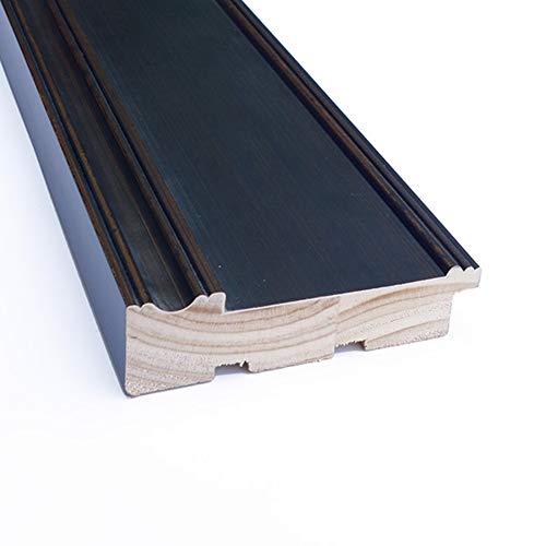 Amanti Art Beveled Wood Wall Mirror (31.5 X 43.5 In.), Mezzanine Espresso Frame - Bathroom Mirror Brown, Large #TOP1