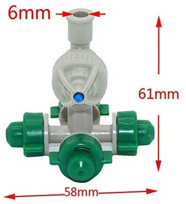 Image of DIY Crafts Water Misting Cooling System Kit Summer Sprinkler Nozzle Outdoor Garden Greenhouse Park Plant Spray Hose Watering Spray Do it YourSelf