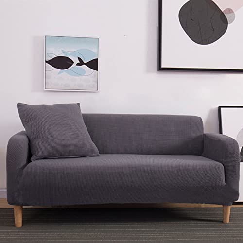 Housse de canapé extensible gris pour salon moderne et chaleureux