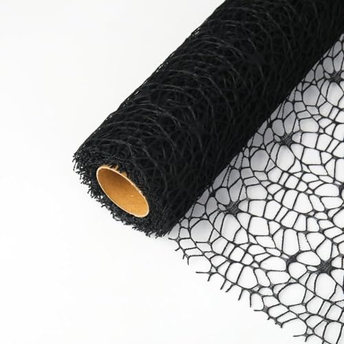 5Yard 19,68-tums bukett-omslagspapper, genombrutna blommor-omslagspapper for DIY-presentförpackningar, blomförpackningsmaterial, födelsedagsbröllopsfestdekorationer/357(Black)