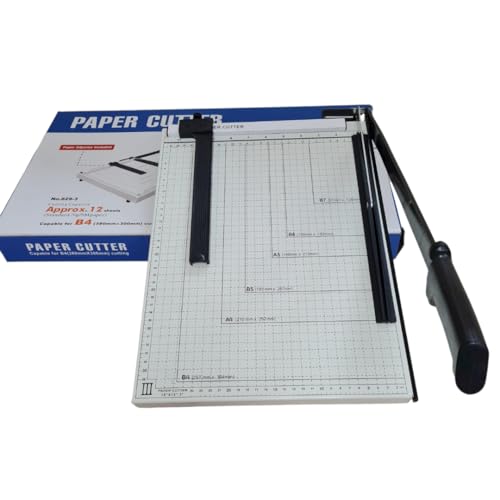 Guilhotina Papel Ofício 36 cm corta até 12 Folhas com Travamento