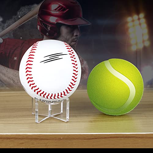 Acrylic Baseball Holders for Ball Memorabilia Display, Softball Display, Tennis Display Rack (1.97x1.1 inch; 5x2.8 cm)