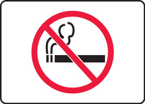 Accuform "No Smoking" Safety Sign, Accu-Shield™, 7 x 10 Inches (MSMK417XP)