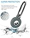 Airtag Holder Air Tag Silicone Case with Keychain, Anti-Scratch Airtag Keychain for Apple Air Tag (5 Pack), Airtag Accessories for Key Finder Tracker, Backpacks, Pet, The Valuables.