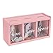 Mczxon Spend Save Give Piggy Bank for Kids, Money Coin Savings Piggy Bank Jar Box for Kids Child Safe Money Saver, Teach Children About Giving & Saving Money Piggy Box for Childrens Boys Girls, Pink
